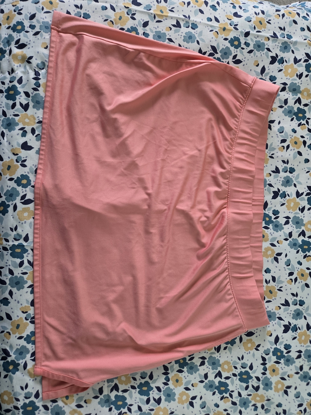 crown & ivy Coral Pink Stretch Mini Skirt